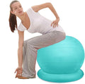 Yoga Ball Chair,Yoga Ball，Exercise Ball, Stability Exercise Ball Chair with Base Office Yoga Ball Chair for Adults Teenagers Balance Ball Seat for Workout Fitness Pilates(Diameter 65 cm ( 25 5/8" ))