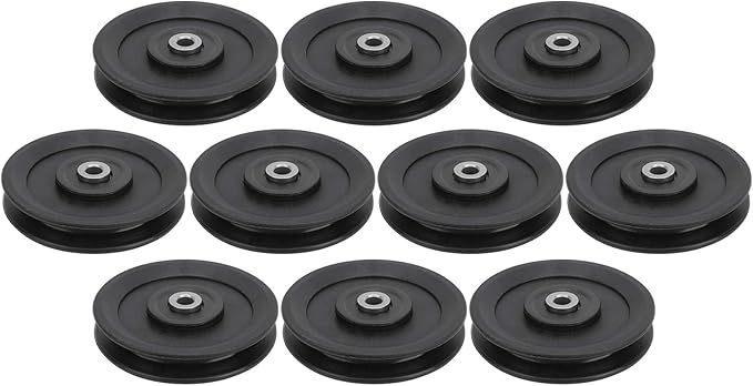 115mm Nylon Fitness Bearing Pulley, Gym Pulley Accessory, High Strength Training Equipment with Iron Core, Durable Home Gym Attachments for Strength Training and Garage Door System