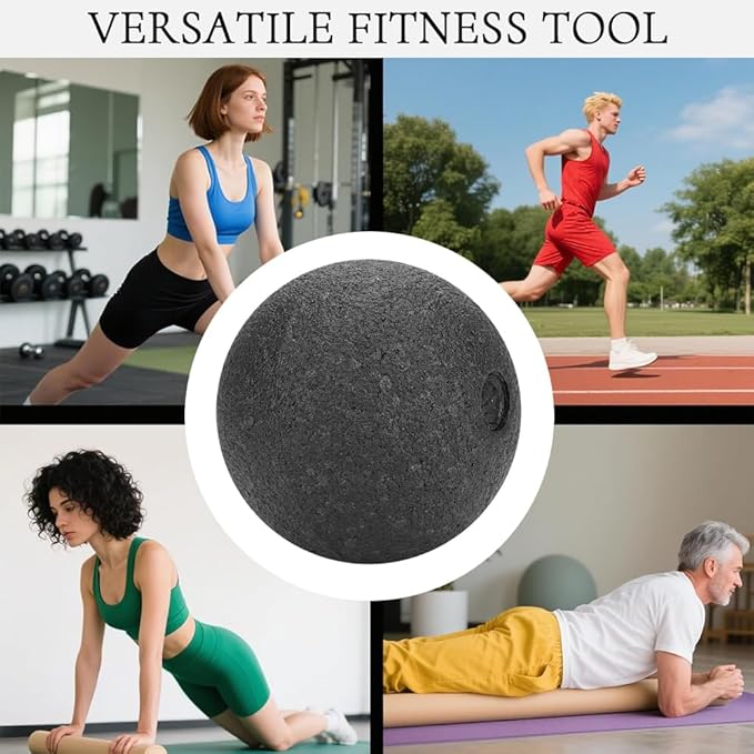 Massage Roller Ball, Massage Lacrosse Balls EPP Yoga Foam Massage Roller and Ball Set Muscle Soreness Massager Ball for Shoulders, Arms, Neck, Back and Feet (8CM Single Ball)