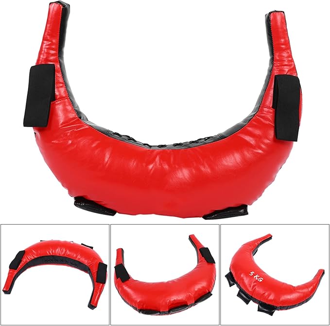 T best Power Bag, 5-25kg Fitness Power Bag Croissant Weight Training Sand Bag Strength Training Sandbag Empty Sandbags