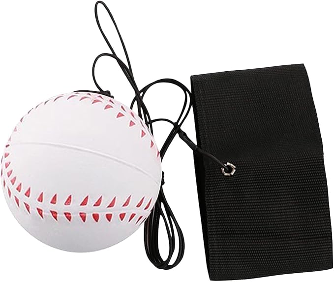 Wrist Return Ball, Sports Wrist Ball, Baseball On A String Rubber Rebound Wristband, Durable Elastic String Attached Rebound Balls