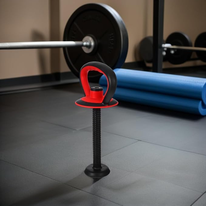 Kisangel Adjustable Kettlebell Handle with Base Nut for 40 Lb Weight Plates Anti-Slip Grip Attachment for Strength Training and Full Body Workouts at Home or Office