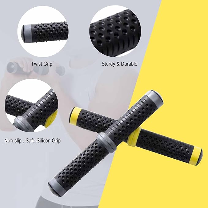 Twist Grip for Resistance Bar: Resistance Bar for Physical Therapy - Twist Grip Strength Trainer Hand Exerciser Bars Arm Wrist & Elbow Strengthener
