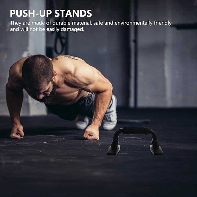TOYANDONA Push-up Stands Hand Grips H-shaped Small Push-up Brackets Arm Strength Training Tools for Home Workout Fitness Equipment