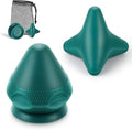 Trigger Point Massage Ball Deep Tissue, Manual Massage Balls Kit with Suction Cup to Relieve Muscle Pain and Tension in The Back, Neck, arms, Shoulders and Legs (Green)