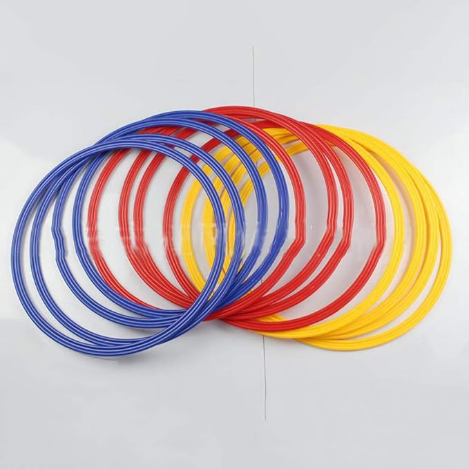 Speed & Agility Training Rings, Sports Agility Ladders, 6PCS Multicolor Soccer Sport Training Speed Rings Football Control Skills Agility toroidal
