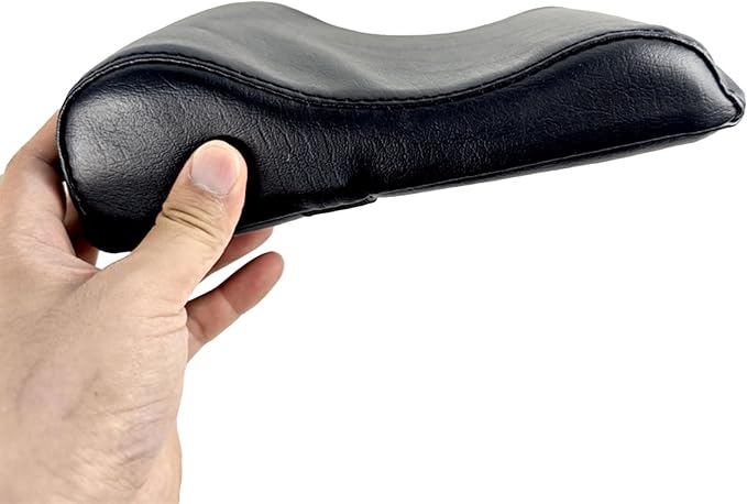 Yoga Bolster Pillow – Sponge PU Leather 25x16.5x7cm 160g | Non Slip Ergonomic Pilates Workout Bolster | Supportive Meditation Cushion for Home Travel Yoga Fitness Office Exercise Gym