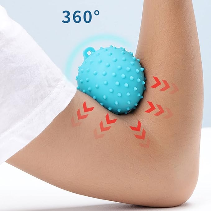 Grip Ball with Cord Hand Grip Strength Trainer Massage Relief Finger Hand Grip Massage Squeeze Hand Stress, Diameter: approx.70mm, Black