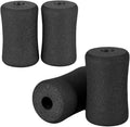 Foam Foot Pads Rollers Two Pair for Home Gym Exercise Machines Equipments Replacements with 1 Inch(2.5cm) Rod (Foam 4.53" X 2.56" Od X 0.87" Id)