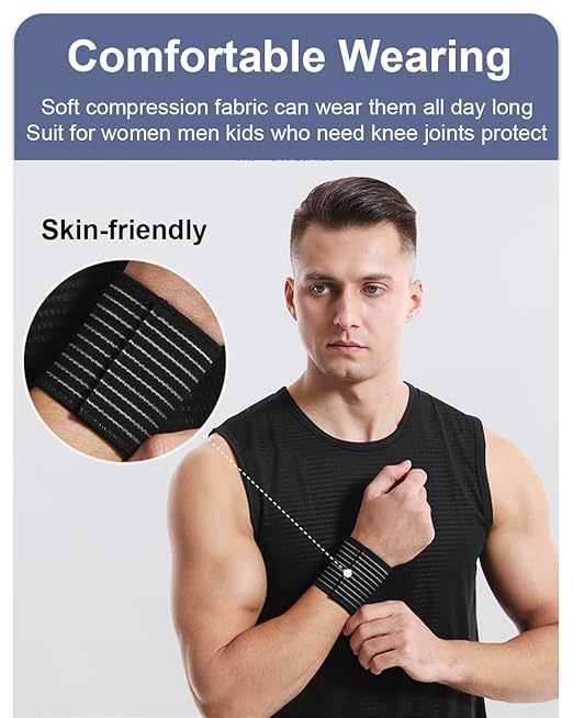 2 Pack Wrist Brace Wrist Straps for Weightlifting, Wrist Wraps Lifting Straps Wrist Brace for Working Out Gym Accessories for Men & Women