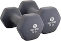 Body Sport Neoprene Dumbbell Weight - Latex-Free, Strength Training Equipment for Home Fitness & Gym Workouts