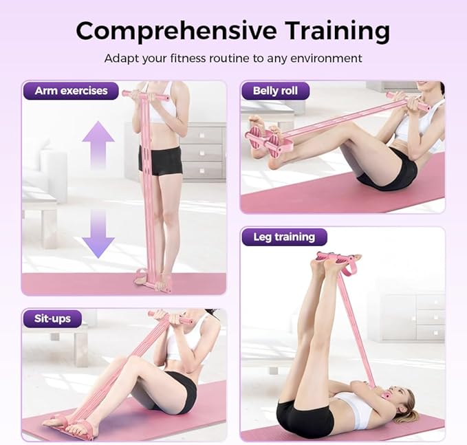 Multifunction Tension Rope, Elastic Yoga Pedal Puller Resistance Band, Tension Rope Fitness Equipment, for Stretching Training