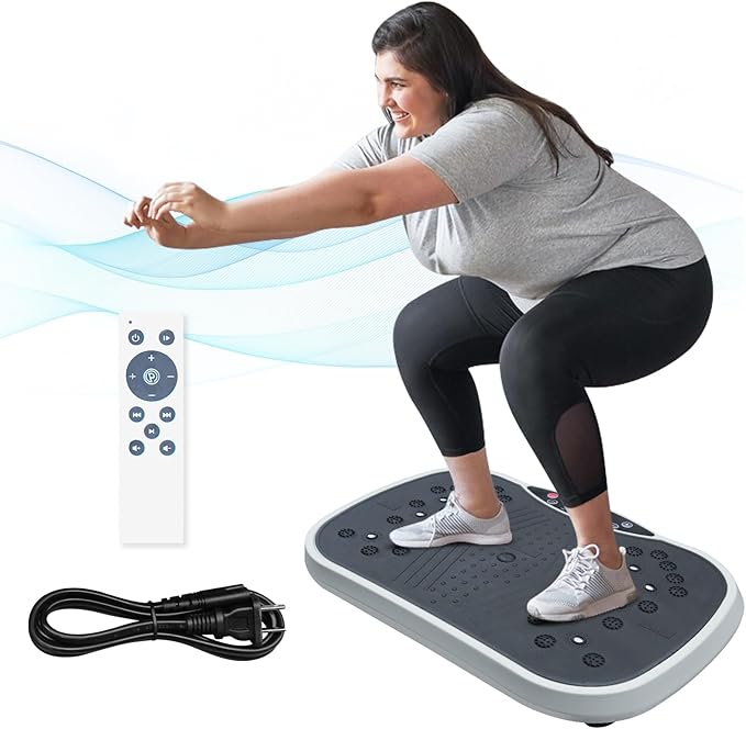 Vibration Plate Exercise Machine - Whole Body Workout Vibration Fitness Platform for Weight Loss & Toning
