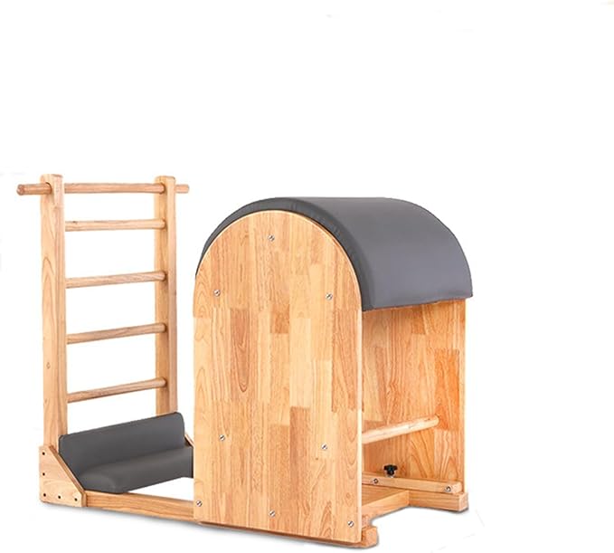 Wooden Pilates Ladder Barrel Vintage, Spine Corrector Equipment for Home Studio Pilates Machine for Beginner Workouts
