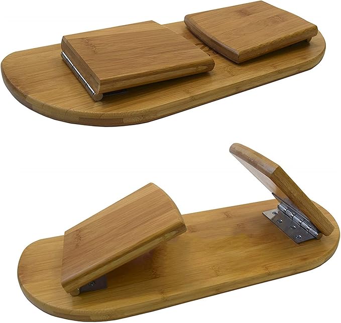 Kneeling Meditation Bench, Folding Ergonomic Yoga Sitting Stool, Bench in Solid Bamboo Wood - 50 * 19 * 18Cm
