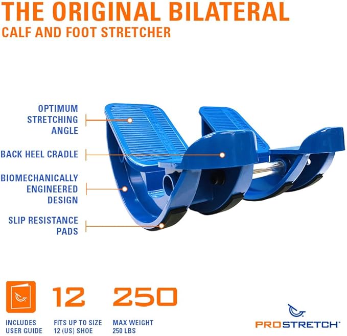 ProStretch Double Original Calf Stretcher, Dual Foot Rocker for Plantar Fasciitis, Achilles Tendonitis, and Tight Calves