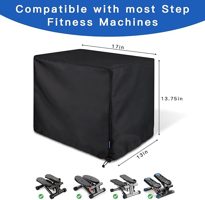 Xxerciz Steppers Cover for Exercise at Home, Mini Stepper Protective Cover Dustproof Waterproof Cover with Drawstring, Workout Stepper Protector for Indoor Outdoor