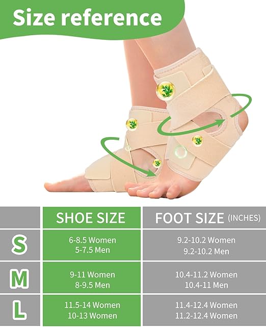 Castor Oil Pack Wrap For Foot Ankle Wrap Foot Wrap For Plantar Fasciitis Relief Foot Pain Relief,Adjustable Breathable Compression Ankle Support,Beige,Size L,Castor Oil Not Included,1 Per Pack