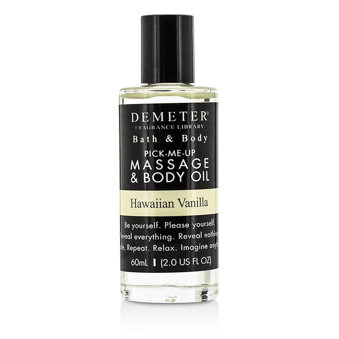 The Library of Fragrance Massage & Body Oil - Hawaiian Vanilla, 60 ml