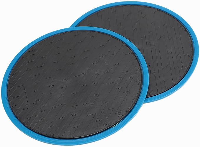 plplaaoo Exercise Core Sliders Compact Dual Sided Gliding Discs for Full Body Workout Build Functional Core Strength at Home or Gym ABS Material 7 Inch Diameter Set of 2
