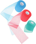 3rolls Tennis Grip Tape Bat Grip Tape Wrist Wraps Film Cuttable Bandage Wrap for Joint Protection Breathable for Outdoor Athletes