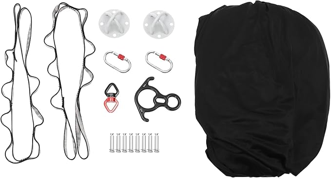 Aerial Silks Deluxe Equipment Set, Aerial Starter Kitfor Aerial Yoga, for Aerial Acrobatic,Circus Arts, Aerial Dance Yoga & All Levels