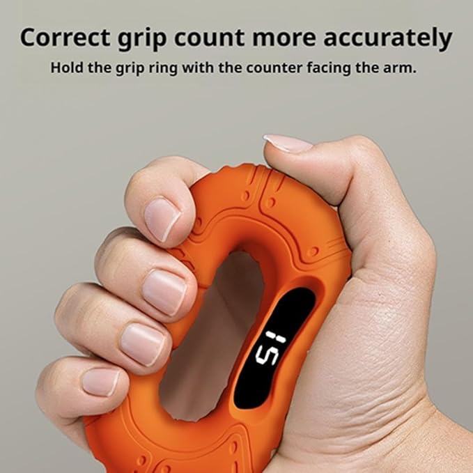 Hand Grip Strengthener with Counting and Pages, Rechargeable Digital Grip Strength Tester, LED Display, Hand Grips Exerciser Equipment for Strength Training-Forearm-Gripper-Finger