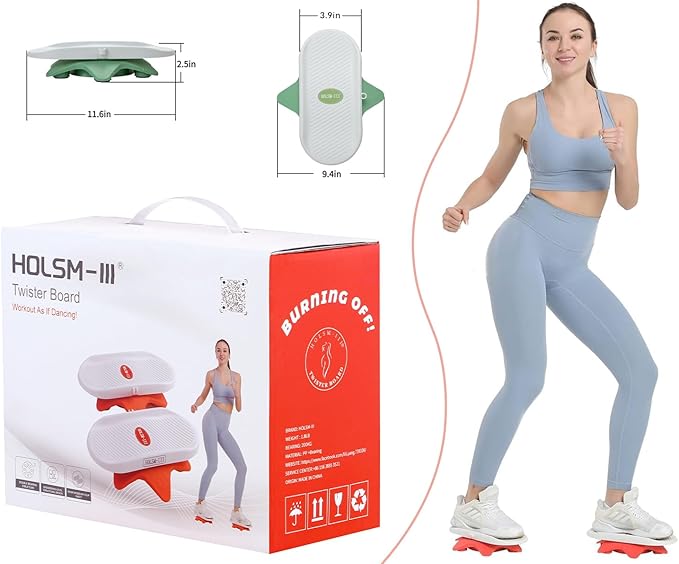 Ab Twister Board,Twister Exercise Board,Waist Twisting Disc-Ab Board Exercise,Twisting Stepper,Waist Trainer Trimmer,Ab Board-for Ab Exercise Abs Core,Slimming Waist Full Body Toning Workout Home Gym