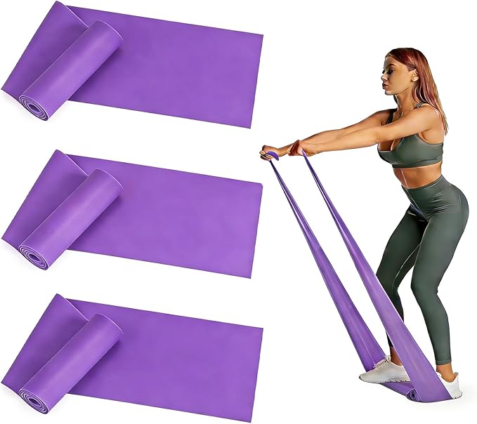 Resistance Bands Long Non-Latex Elastic Stretch Bands Work Out Band for Working Out Women or Men, Exercise Bands Set Yoga, Pilates, Gym,