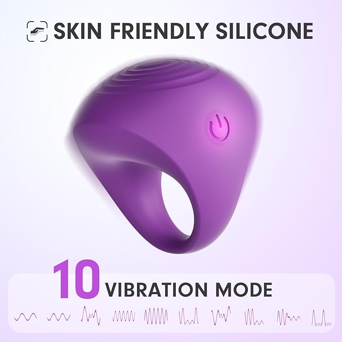 Mini Massager, Waterproof Rechargeable Portable Body Massage Ball, Multifunctional Finger Massager, Purple