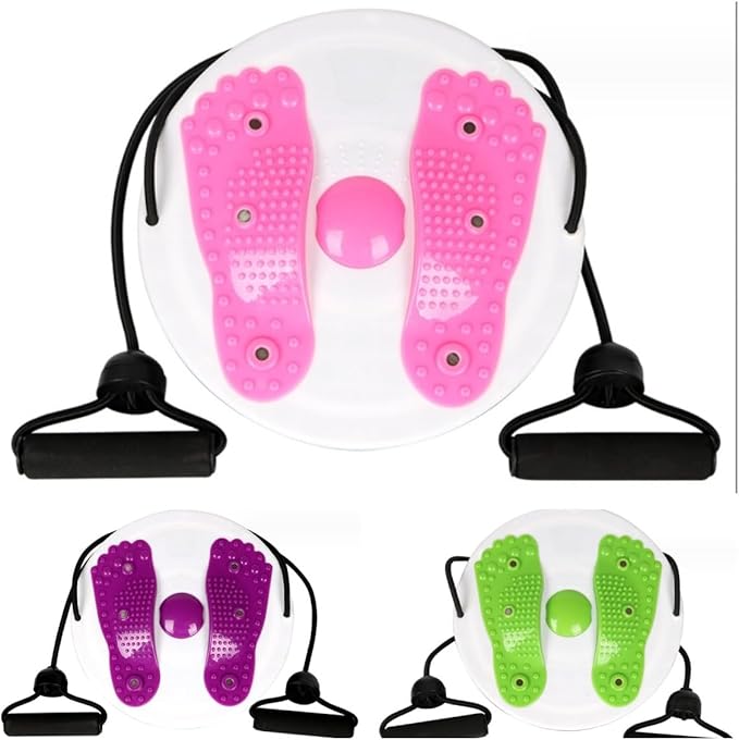 Waist Twisting Disc Unisex Waist Trainer Abdominal Exercise Foot Massage Plate Workout Home Gym Body Building Weight Loss Fitness Equipment