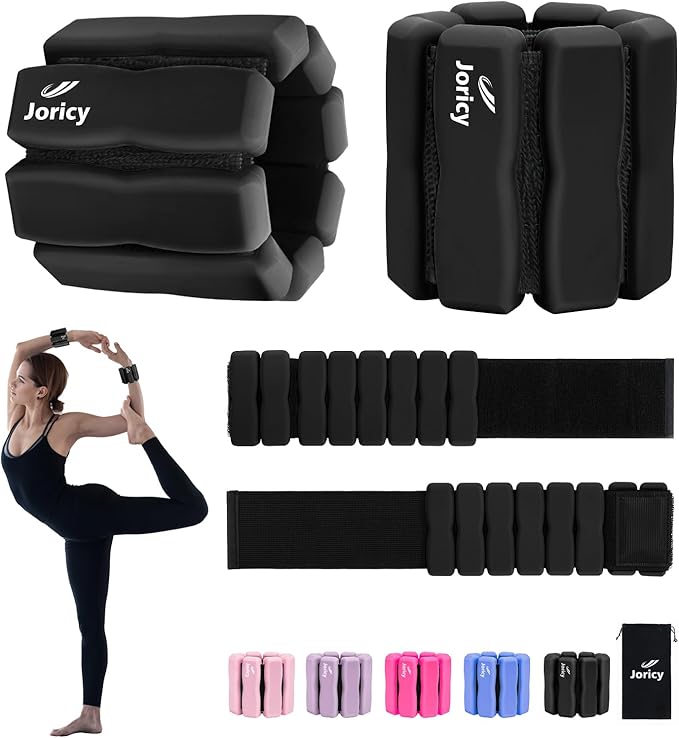 Wrist Ankle Weights for Women Men, Leg Arm Wrist Weights Bangles 1lb*2 1.5lb*2 2lb*2Wearable Weights Pilates Weighted Bracelet for Strength Training Walking Swimming Exercises Yoga Physical Therapy