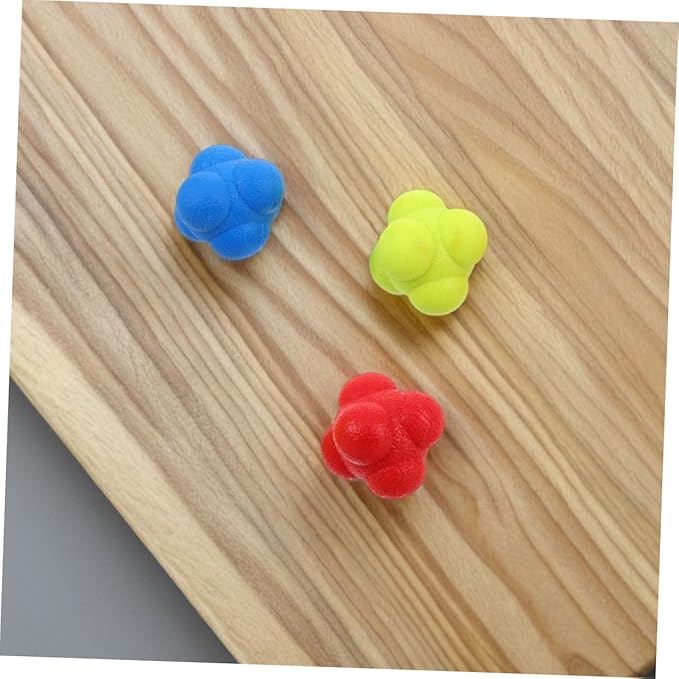 6pcs Reflex Training Balls for Boy Girl and Adults Enhance Speed and Coordination for Sports Agility Durable Elastic Reaction Balls for Hand-Eye Coordination