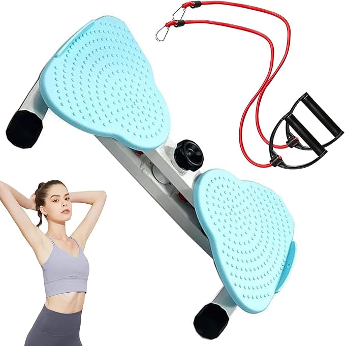 Body Shaping Waist Twisting Machine for Women Adults Cardio Weight Loss/Cardio Exercise Waist Toning Fitness Turntable for Home Workout Waist Sculptor MachineBlue,12x53x33cm