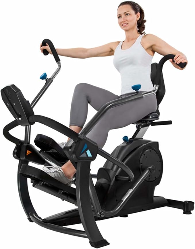Teeter FreeStep Recumbent Cross Trainer Stepper, Zero-Impact Exercise Bike Alternative w/Patented Physical Therapy Stride, Up to 350lb, Free App w/Trainer Workouts