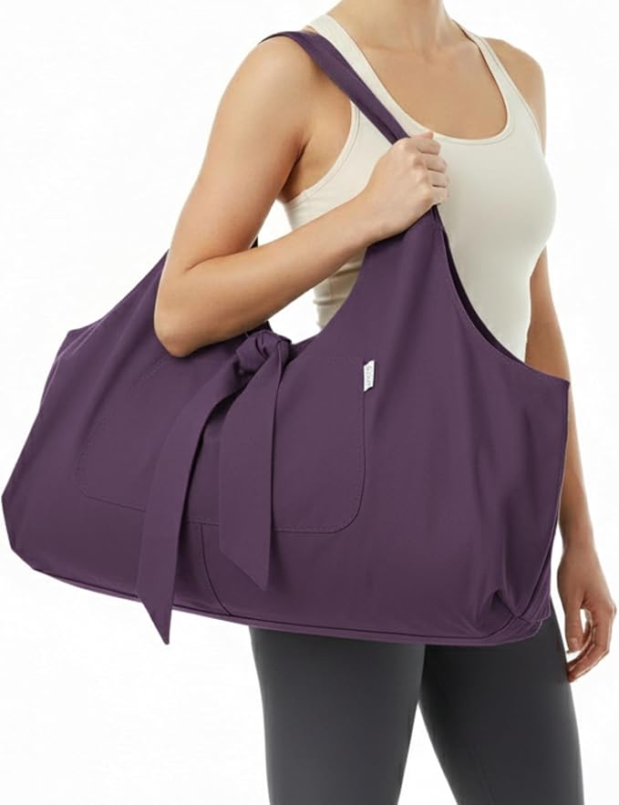 Yogiii Yoga Mat Bag | The ORIGINAL YogiiiTotePRO | Large Yoga Mat Bag or Yoga Mat Carrier with Side Pocket | Yoga Bag Fits Most Size Mats