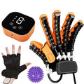 Rehabilitation Robot Glove for Stroke, Robotic Hand Stroke Recovery Equipment, Fingers Strength Training Device for Hemiplegia, Strength Adjustable (Left Hand-L)
