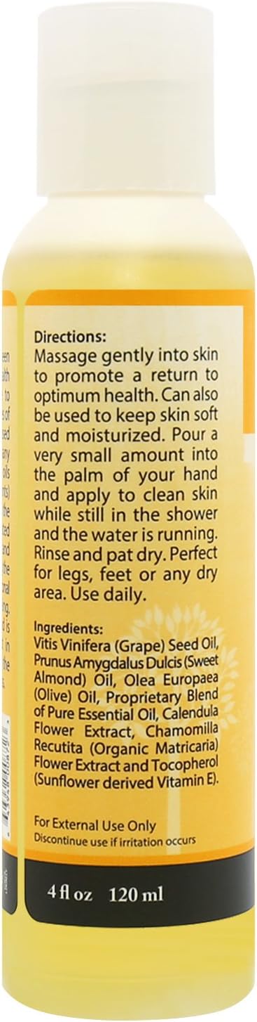 Plantlife Relax Massage Oil - Absorbs Deeply into The Skin and is Circulated Throughout, Providing Optimum Benefit to The Mind and Body - Made in California 4 oz