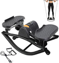 Rock Stepper Side to Side, Rock Stepper Machine, Lateral Rocking Steppers, Portable Fitness Steppers Workout Machine, Compact Rocker SteppersWorkout Exercise Equipment, for Knees Joints Legs Glutes