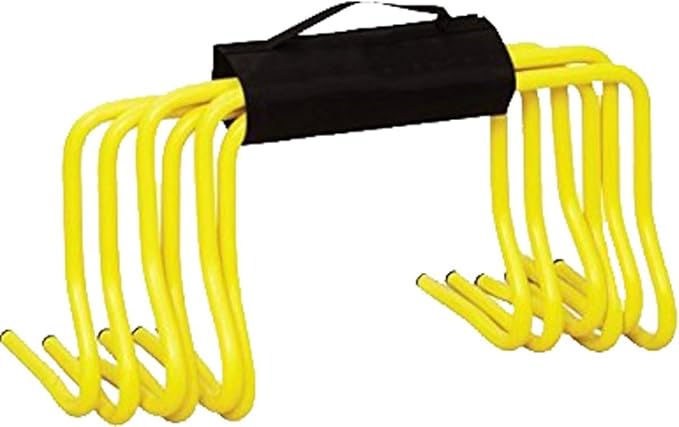 Set of 6 Speed Agility 6" Hurdles with Carry Strap