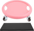 Ab Roller Board Four-wheeled Fitness Ab Roller Wheel with Mat Multi-directional Board for Home Workout Men and Women