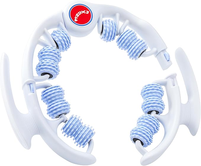Cellulite Massage Tool - Lymphatic Drainage Massager - Muscle Roller, Deep Fascia Massage, Dimpled Skin Removal, Legs/Thighs/Buttocks, Anti-Cellulite Roller, Smooth Skin, Pain Relief (Blue)