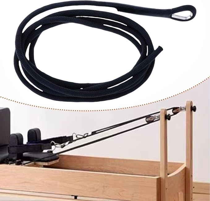 Pilates Reformer Pull Rope 278cm Pilates Core Bed Professional Parts Replacement Strap for Exercise Equipment,