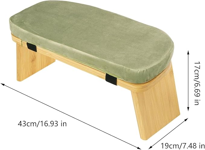 Bamboo Meditation Bench for Sitting and Kneeling, Ideal for and Prayer