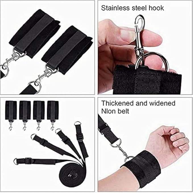 Striped Non Straight Yoga Band, Comfortable and Adjustable Bedroom Accessories, Fun Accessories, Adjustable Wrist and Ankle Bands, Yoga Fitness Band, Eye Mask