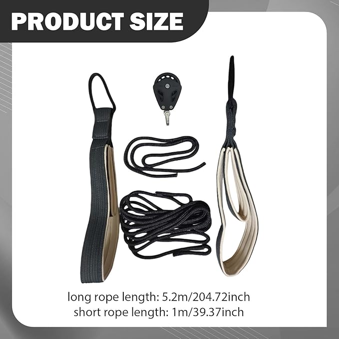 Pilates Reformer Pull Ropes,Exercise Straps Replaces Pull Down Attachment Ropes Double Loop Straps with Wheel for Home