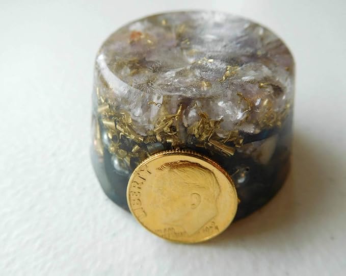 Amethyst, Ametrine Orgone Generator Energy Accumulator 528Hz/7.83Hz/Advance Harmonics Many Beautiful Ingredients and Colors (Amethyst, Ametrine)