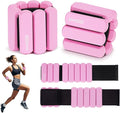 Wrist and Ankle Weights for Women & Men 2 Pack (1lb Each), Adjustable Silicone Wearable Arm & Leg Weights for Pilates, Gym, Yoga, Cardio, Strength Training