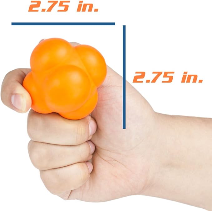 Hi-Bounce Reaction Ball Agility Trainer by Crown Sporting Goods (White), 2.75