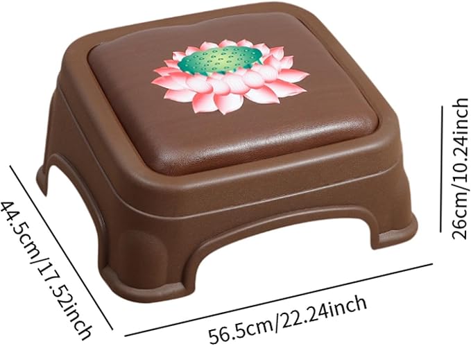 Kneeling Meditation Stool Meditation Bench Prayer Bench Meditation Seat for Prayer, 44.5x56.5x26cm